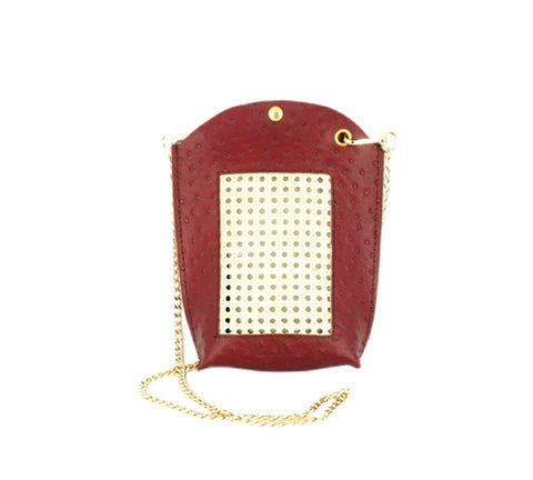 Handmade leather mini bag-Theolivashop 