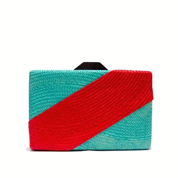 BICOLOR CLUTCH BAG