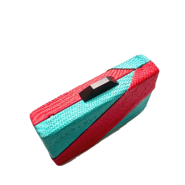 BICOLOR CLUTCH BAG