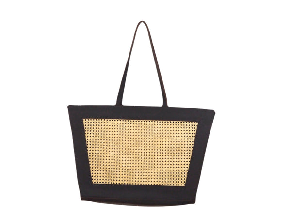 BLACK SOLE TOTE BAG