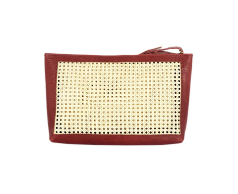 DARK RED SOLE CLUTCH BAG